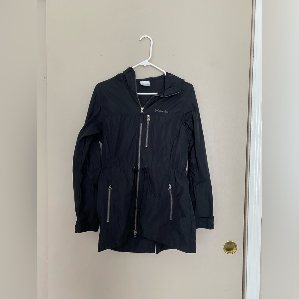 Colombia Windbreaker, color black size small
